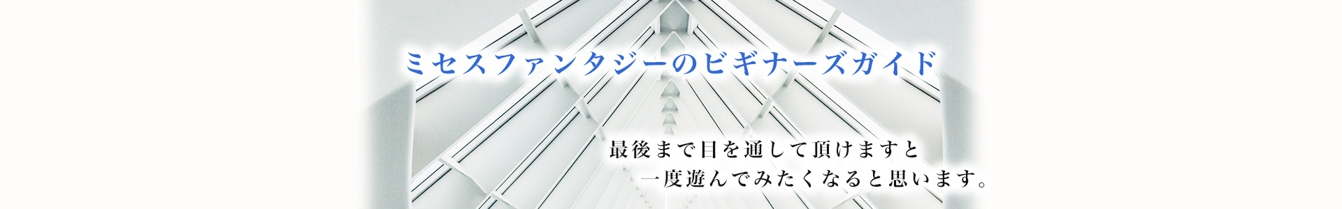 ミセスファンタジーのビギナーズガイド